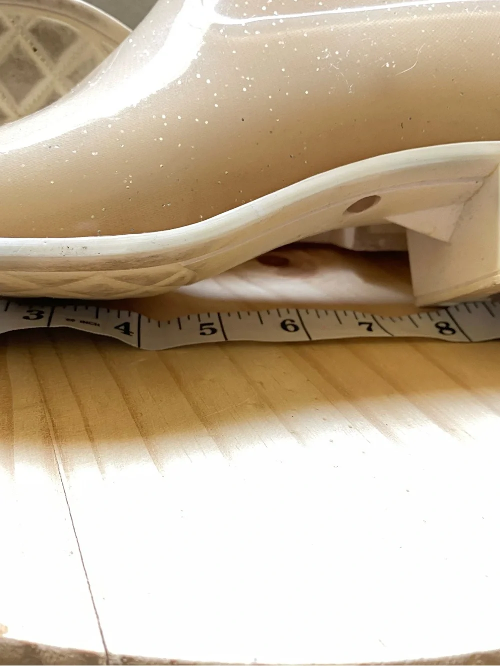 Women's Knee-High Rain Boots in Cream
